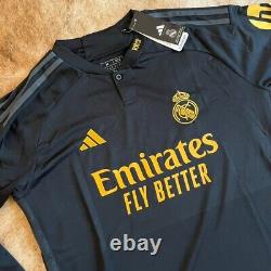 NEW Adidas MBAPPE 9 Real Madrid Jersey Home Away Black France PSG Long Sleeve