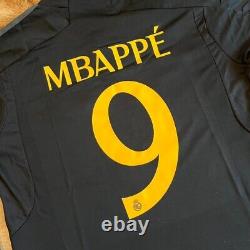 NEW Adidas MBAPPE 9 Real Madrid Jersey Home Away Black France PSG Long Sleeve