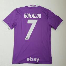 NEW! Real Madrid 2016 2017 Away Shirt Size S Cristiano Ronaldo CR7 #7 Jersey