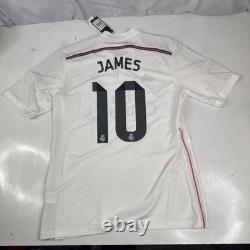 NWT 2014 Deadstock Adidas x Real Madrid FC James Rodriguez #10 Soccer Jersey