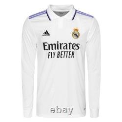 NWT Adidas Real Madrid 2022/2023 Home Kit Long Sleeve Jersey HA2666 Men's Size L