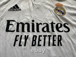 NWT Adidas Real Madrid 2022/2023 Home Kit Long Sleeve Jersey HA2666 Men's Size L