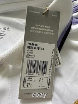 NWT Adidas Real Madrid 2022/2023 Home Kit Long Sleeve Jersey HA2666 Men's Size L