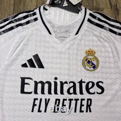 NWT Adidas Real Madrid Kylian Mbappe 24/25 Authentic Home Soccer Jersey Men's S