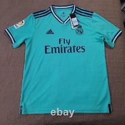 NWT Adidas Sergio Ramos #4 Real Madrid Away Green Soccer Jersey Men's Medium