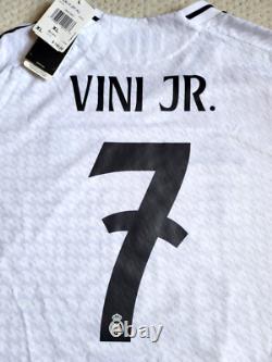 NWT Authentic VINI JR #7 Real Madrid 2024/25 Home Soccer Jersey, IX8095 XL