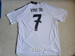 NWT Authentic VINI JR #7 Real Madrid 2024/25 Home Soccer Jersey, IX8095 XL
