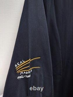 NWT M REAL MADRID 2001/2002 Away Black L/S Jersey Camiseta Shirt Spain