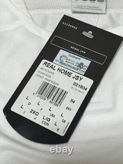 NWT REAL MADRID 2004/2005 HOME L L/S Jersey Camiseta Shirt UCL SIEMENS ZIDANE