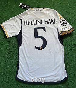 NWT Real Madrid 23/24 Home Player Version Jersey Bellingham 5 (Large)