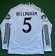 NWT Real Madrid 24/25 Home LS PLAYER VERSION Jersey Bellingham 5 (Large)