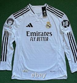 NWT Real Madrid 24/25 Home LS PLAYER VERSION Jersey Bellingham 5 (Large)