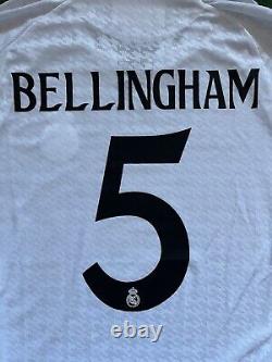 NWT Real Madrid 24/25 Home LS PLAYER VERSION Jersey Bellingham 5 (Large)