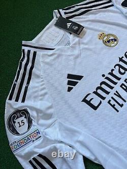 NWT Real Madrid 24/25 Home LS PLAYER VERSION Jersey Bellingham 5 (Large)