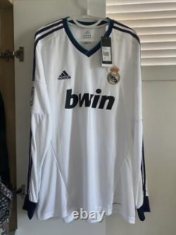NWT Ronaldo Real Madrid 12/13 1213 Long Sleeves Adidas Jersey Shirt W41762