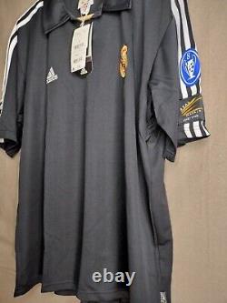 NWT Zidane L REAL MADRID 2001 2002 Jersey Centenary Away Camiseta UCL
