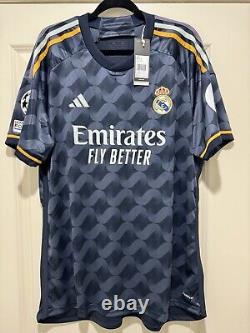 Nacho #6 Mens XL Adidas Real Madrid Away Jersey Stadium Champions League