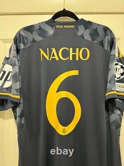 Nacho #6 Mens XL Adidas Real Madrid Away Jersey Stadium Champions League