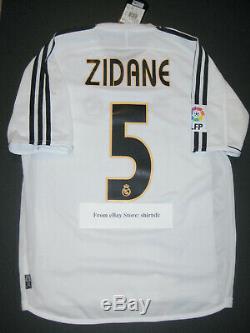 New 2003/2004 Adidas Authentic Real Madrid Zinedine Zidane Jersey Shirt Home