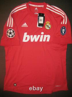 New 2011/2012 Adidas Authentic Real Madrid Jersey Shirt Kit Red Champions League