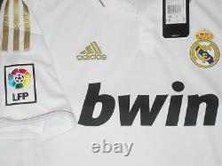 New 2011/2012 Adidas Real Madrid Cristiano Ronaldo Jersey Shirt Home Gold White