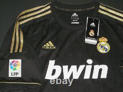 New 2011-2012 Adidas Real Madrid Cristiano Ronaldo Jersey Shirt Kit Away Black