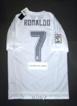 New 2015-2016 Adidas Authentic Real Madrid Cristiano Ronaldo Jersey Shirt Kit