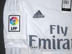 New 2015-2016 Adidas Real Madrid Cristiano Ronaldo Long Sleeve Jersey Shirt Home