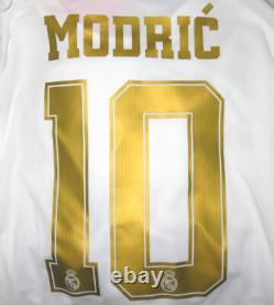 New 2019-2020 Adidas Authentic Real Madrid Luka Modric Home Jersey Shirt Kit