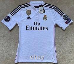 New Adidas 2014/15 Real Madrid Marcelo Home Jersey M shirt brazil kit UCL