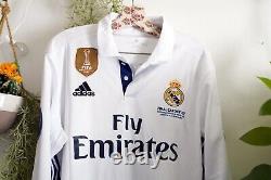 New Adidas Real Madrid Cristiano Ronaldo Long Sleeve Jersey Shirt LARGE