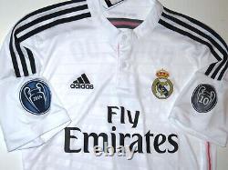 New Real Madrid Cristiano Ronaldo Adidas Home White Jersey UCL 2013-2014