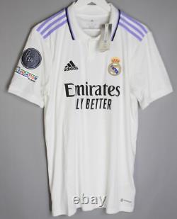 Nwt Real Madrid 2022 2023 Home Ucl Football Shirt Camiseta Jersey #20 Vini Jr
