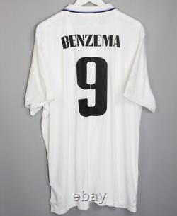 Nwt Real Madrid 2022 2023 Home Ucl Football Shirt Camiseta Jersey #9 Benzema