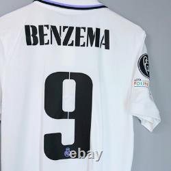 Nwt Real Madrid 2022 2023 Home Ucl Football Shirt Camiseta Jersey #9 Benzema