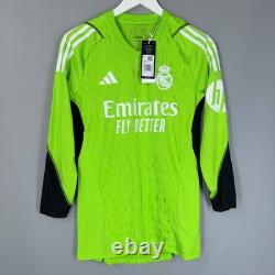 Nwt Real Madrid 2023 2024 Goalkeeper Football Shirt Jersey Adidas #1 Courtois