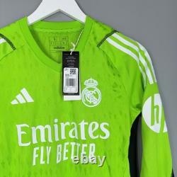 Nwt Real Madrid 2023 2024 Goalkeeper Football Shirt Jersey Adidas #1 Courtois
