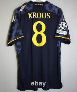 Nwt Real Madrid Spain 2023 2024 Away Football Shirt Jersey #8 Kroos Adidas