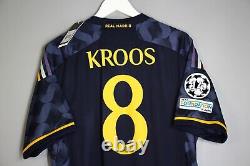 Nwt Real Madrid Spain 2023 2024 Away Football Shirt Jersey #8 Kroos Adidas