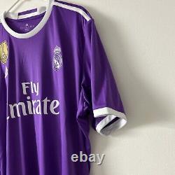ORIGINAL OFFICIAL 2016/17 Adidas Real Madrid Away Gareth Bale Jersey XL