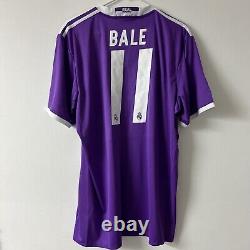 ORIGINAL OFFICIAL 2016/17 Adidas Real Madrid Away Gareth Bale Jersey XL