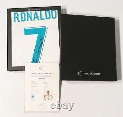 Official Cristiano Ronaldo signed Real Madrid 17-18 home shirt jersey with proof