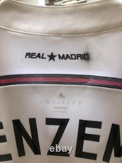 Official Real Madrid 2014/15 Home Kit Jersey Benzema #9 Medium Men Adult BNWT