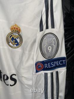 Official Real Madrid Cristiano Ronaldo Champions 2013-2014 Jersey Long Sleeve