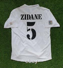Original real madrid zinedine zidane 2202 2003 shirt jersey camiseta magila