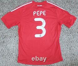 PEPE #3 REAL MADRID CF Spain Official Player Soccer Jersey Champions XL 2011/12