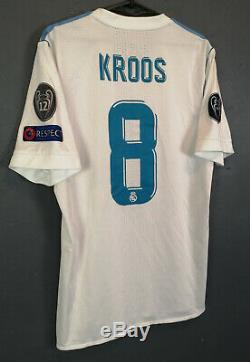 Player Issue Fc Real Madrid 2017/2018 Kroos Soccer Football Shirt Jersey Size L