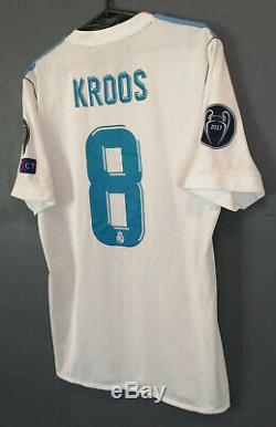 Player Issue Fc Real Madrid 2017/2018 Kroos Soccer Football Shirt Jersey Size L