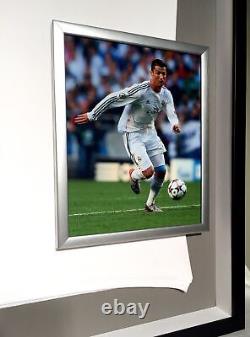Premium Framed Cristiano Ronaldo Autographed / Signed Real Madrid Jersey PSA COA