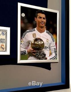 Premium Framed Cristiano Ronaldo Signed Real Madrid Adidas Jersey Shirt PSA